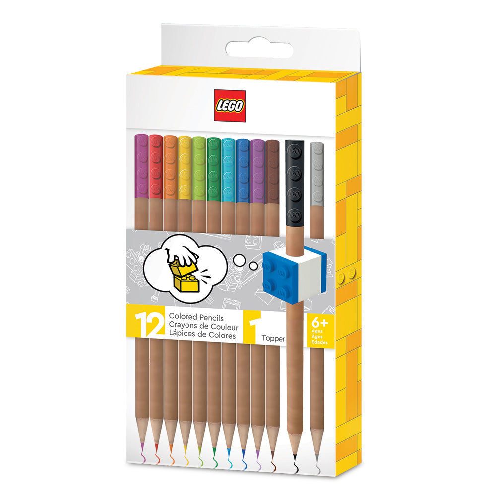 IQ LEGO® 2.0 Stationery 12 Pack Colored Pencils with 1 Brick Pencil To – IQ  Hong Kong