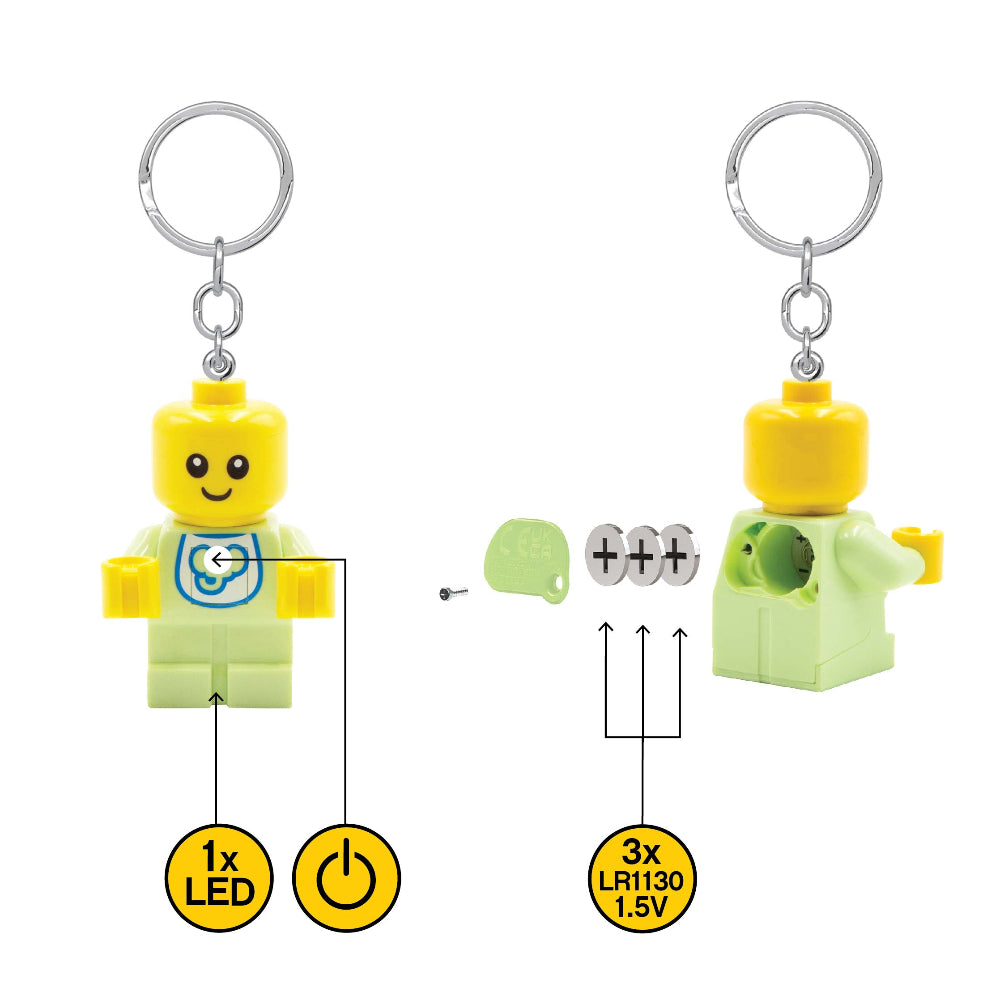 IQ LEGO® Minifigures™ Keychain light Baby (KE209H)