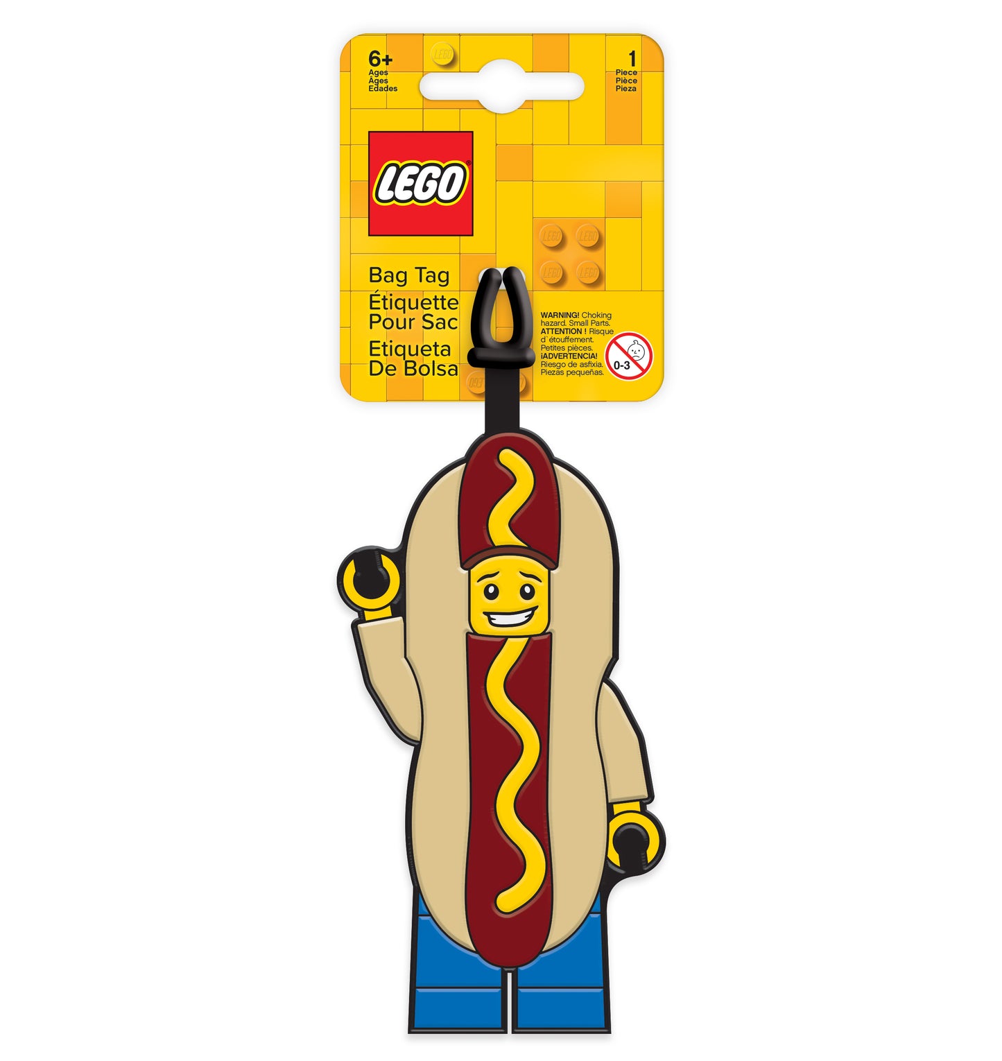 IQ LEGO® Iconic Hot Dog Guy Bag Tag (51166)