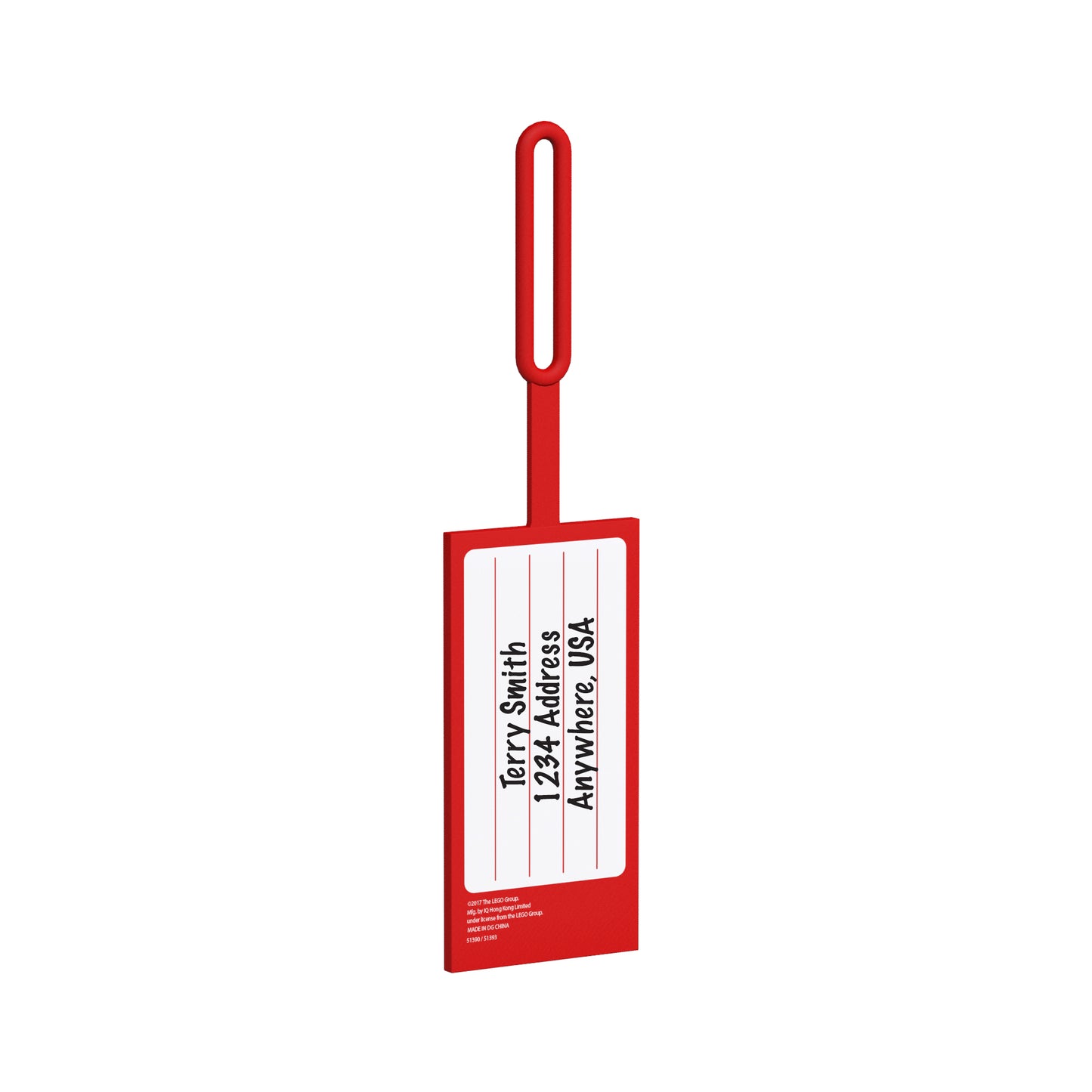 IQ 樂高 經典系列 紅色2x4樂高顆粒 造型吊牌 (52002)