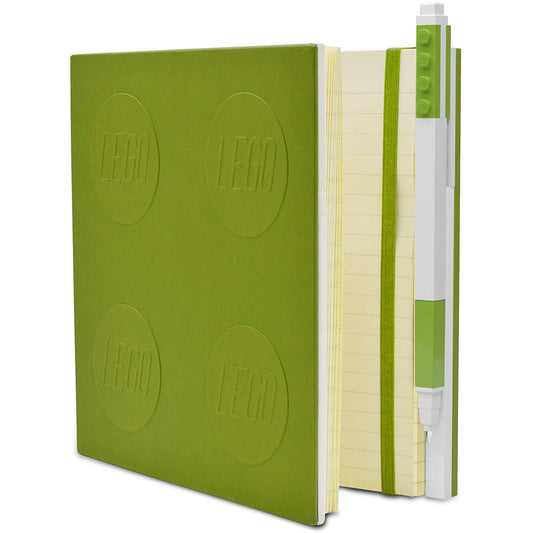 IQ LEGO® 2.0 Stationery Locking Notebook with Color-Matched Gel Pen - Lime (52442)