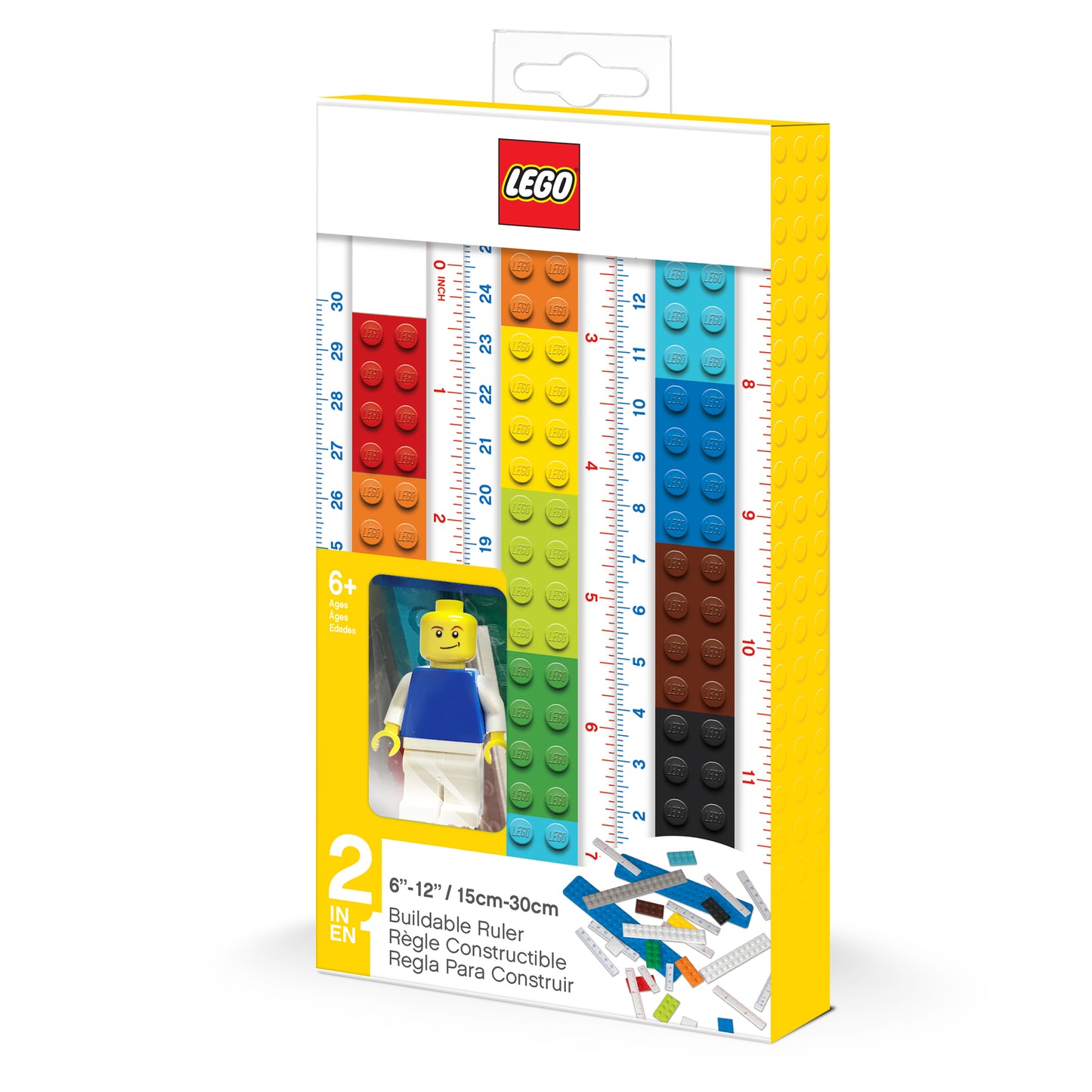 IQ LEGO® 2.0 Stationery Buildable Ruler with Minifigure (52558)