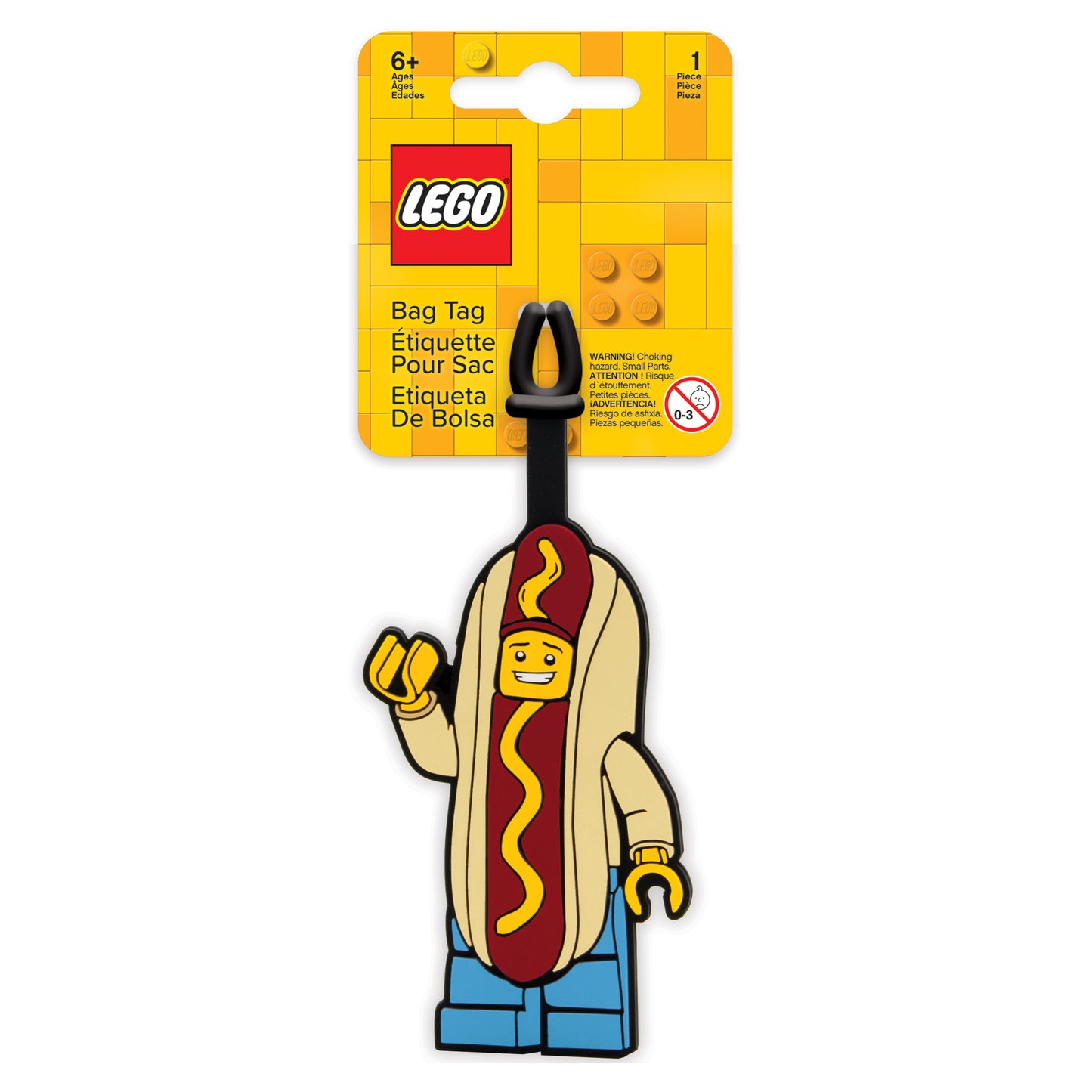 IQ LEGO® Iconic Hot Dog Man Bag Tag (52615)