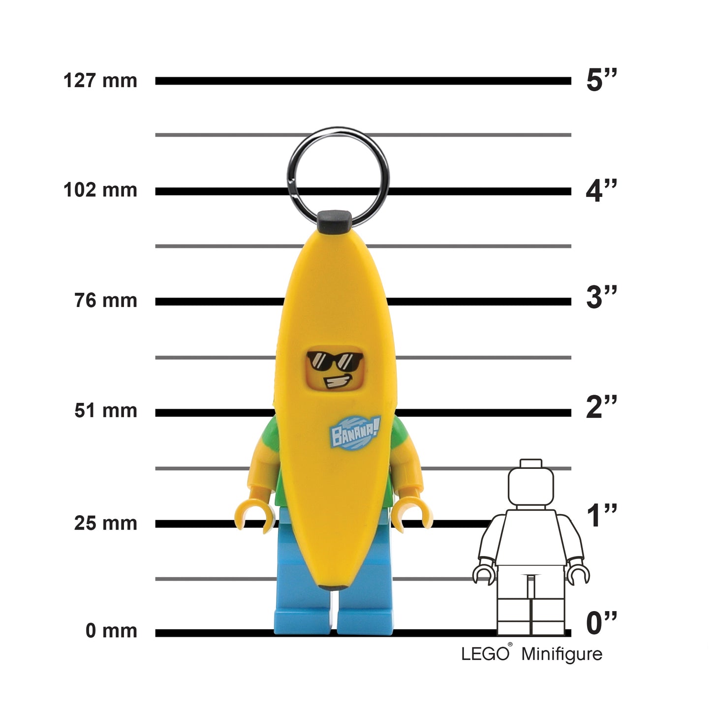 IQ 樂高 經典系列 香蕉人 LED發光鑰匙圈 (KE118)