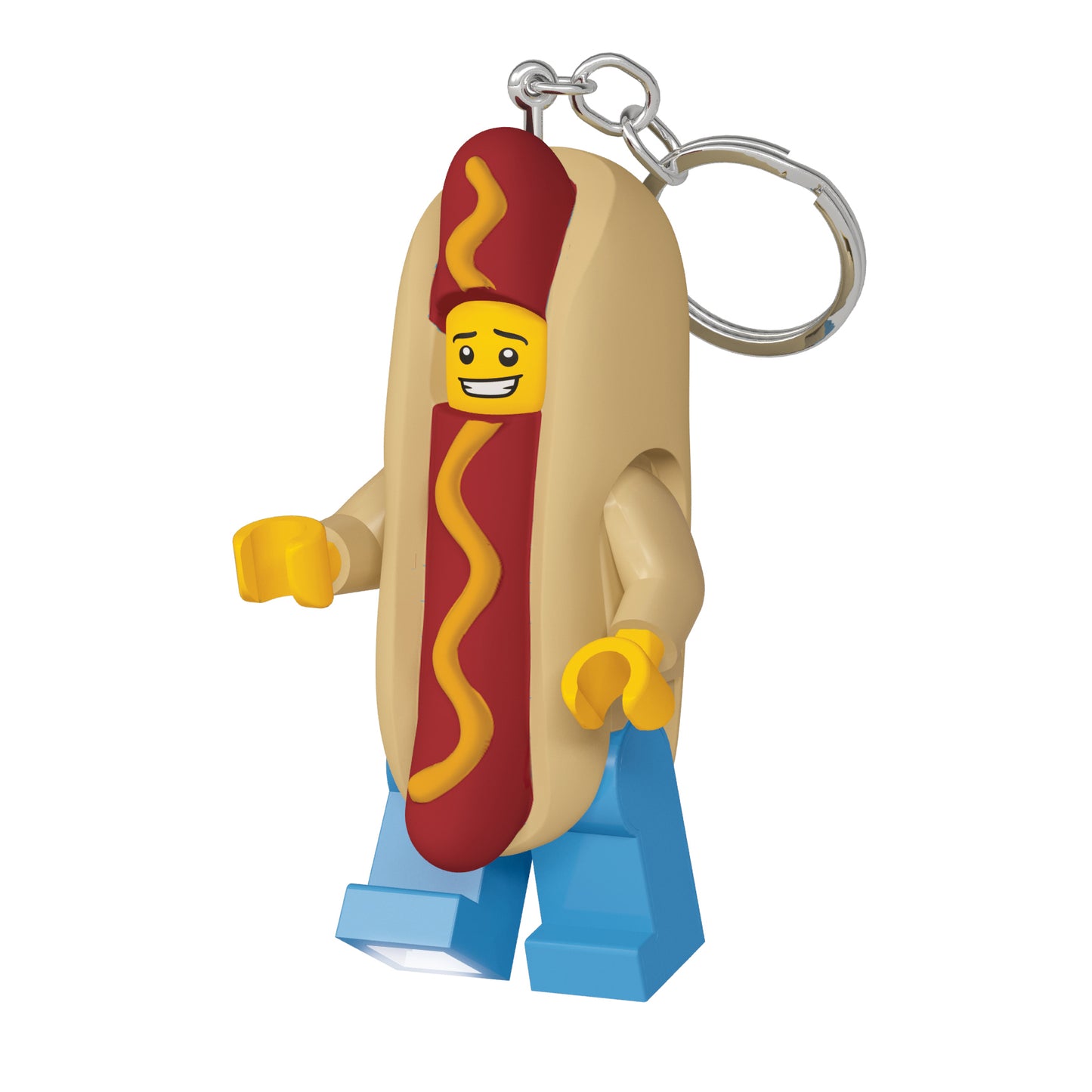 IQ LEGO® Iconic Hot Dog Guy LED luminous Key Chain (KE119H)