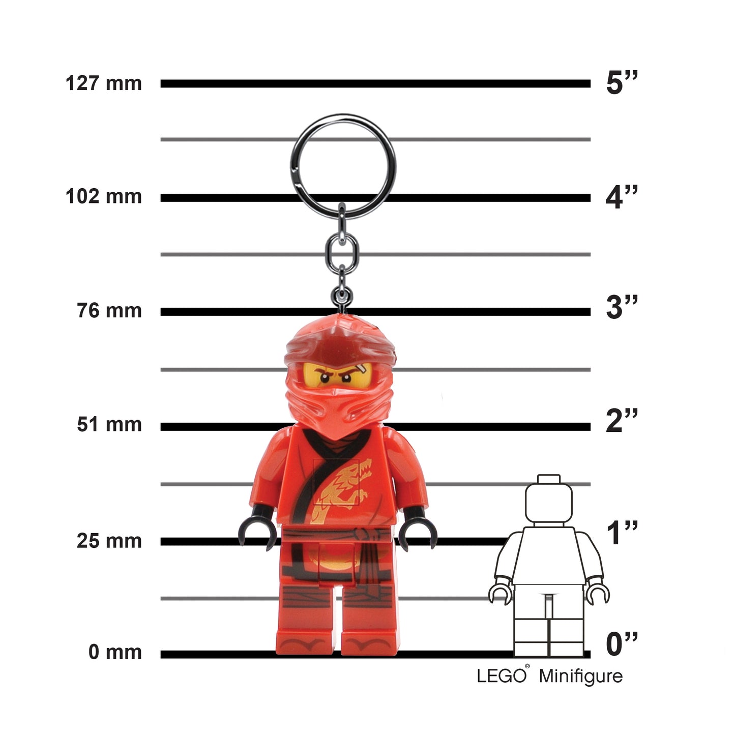 IQ LEGO® Ninjago Legacy Kai LED luminous Key Chain (KE149)
