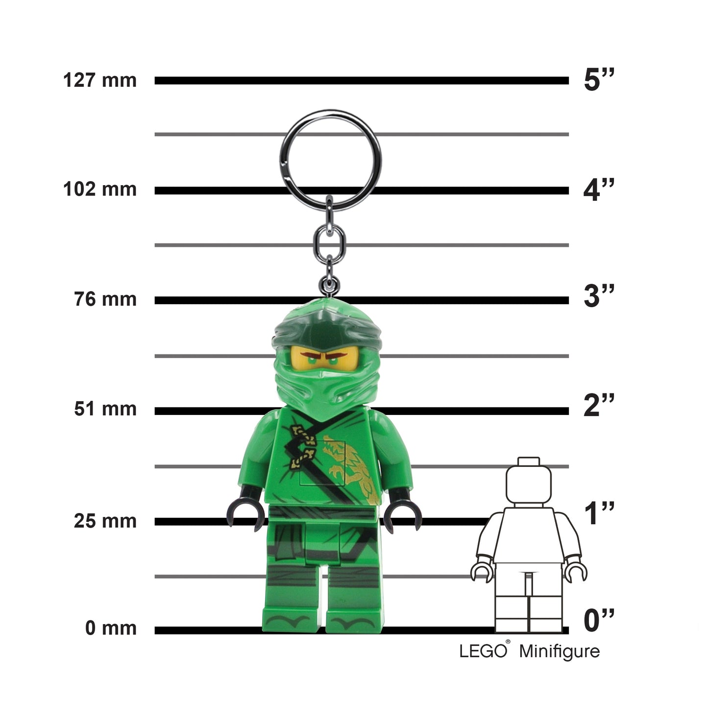 IQ LEGO® Ninjago Legacy Lloyd LED luminous Key Chain (KE150)
