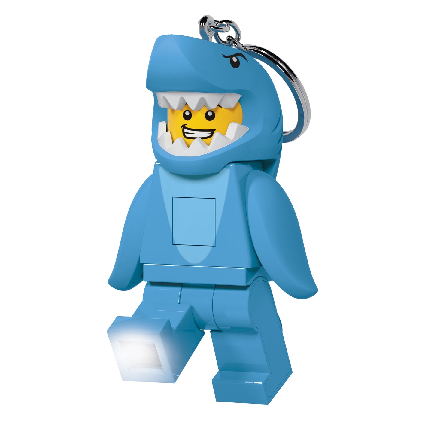 IQ LEGO® Iconic Shark Suit Guy LED luminous Key Chain (KE155H)