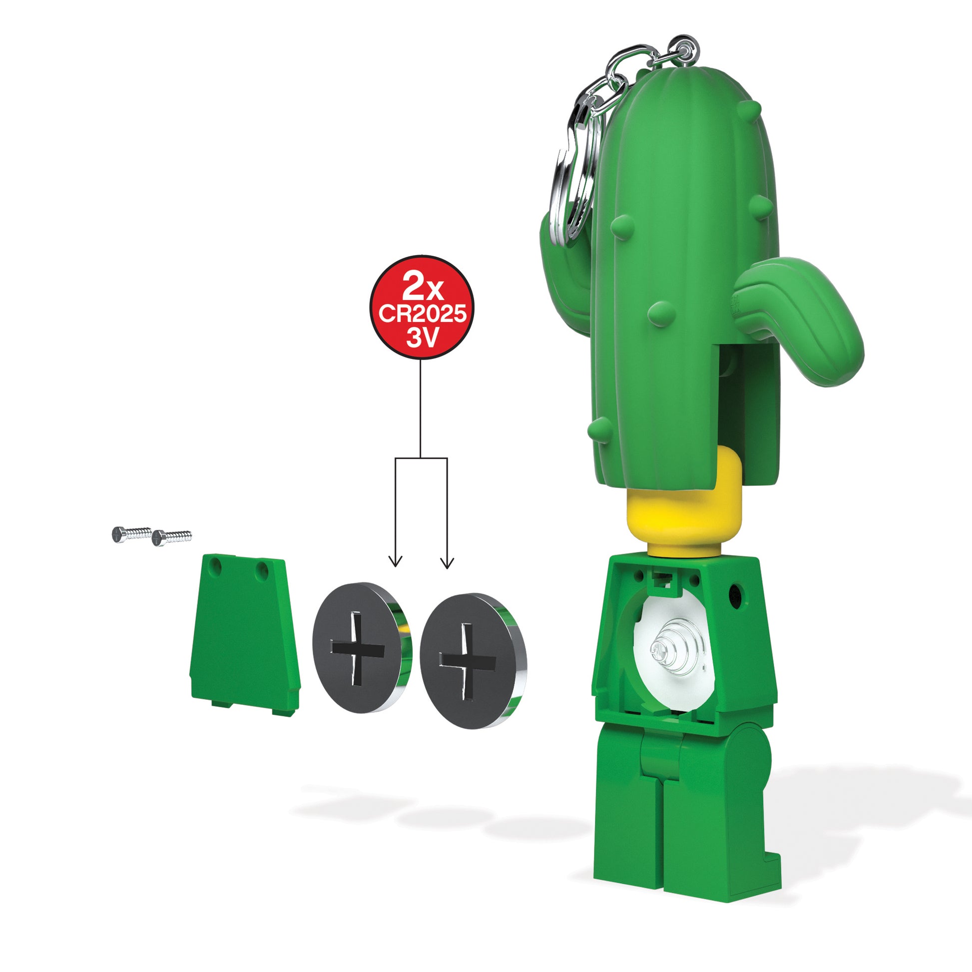 IQ LEGO® Iconic Cactus Boy LED luminous Key Chain (KE157H) – IQ