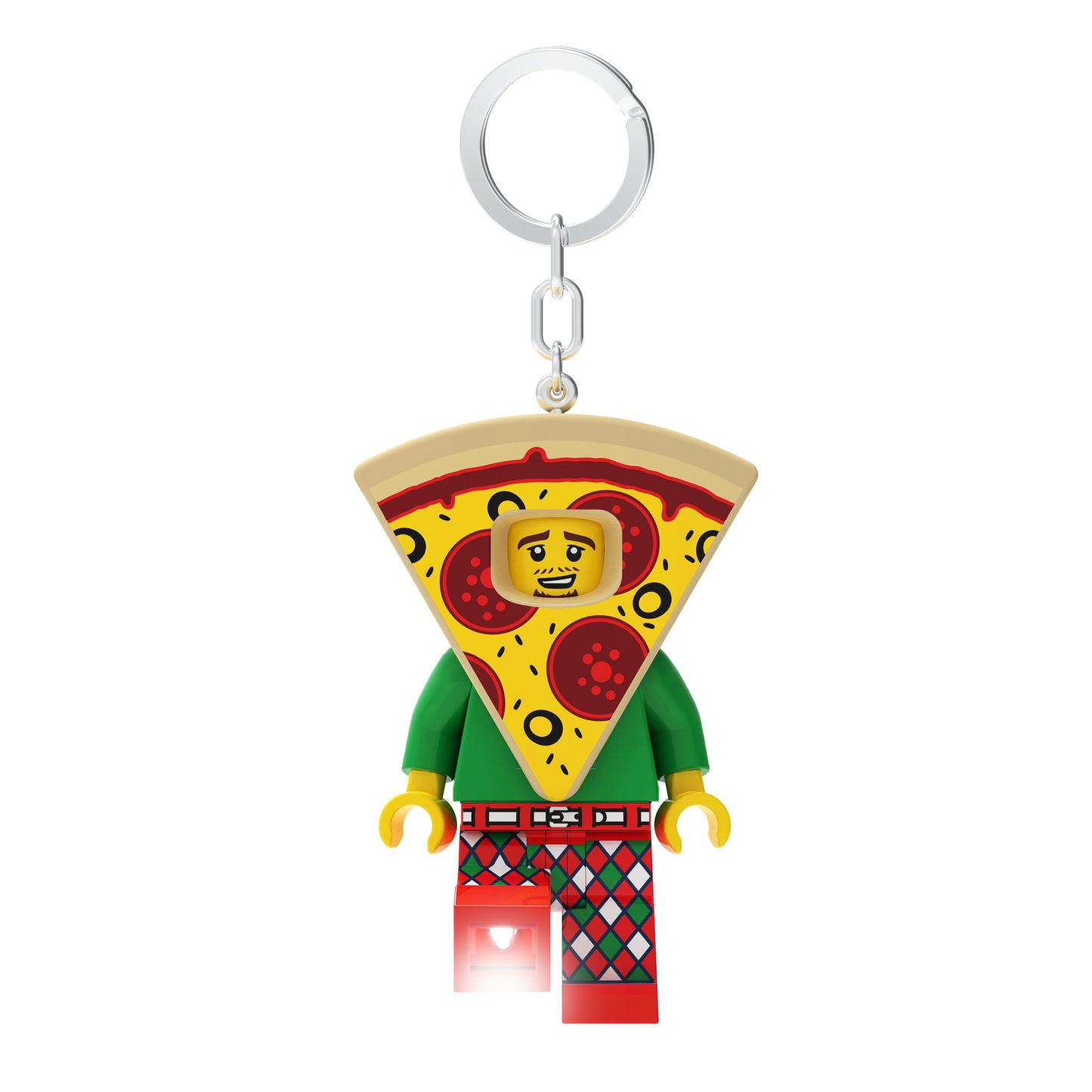 IQ LEGO® Iconic Pizza Guy LED luminous Key Chain (KE176H)