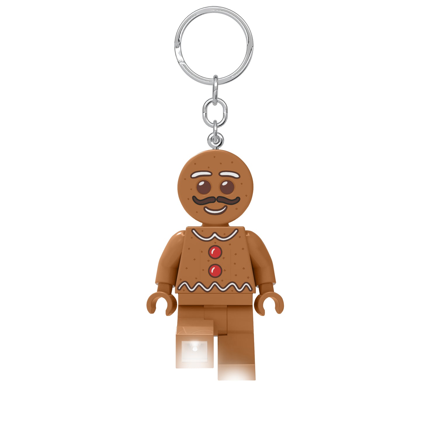 IQ LEGO® Iconic Gingerbread Man LED luminous Key Chain (KE182H)