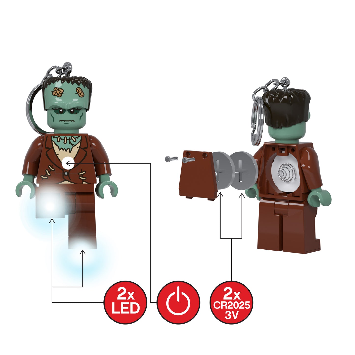 IQ LEGO® Monster Fighters Monster LED luminous Key Chain (KE136H)