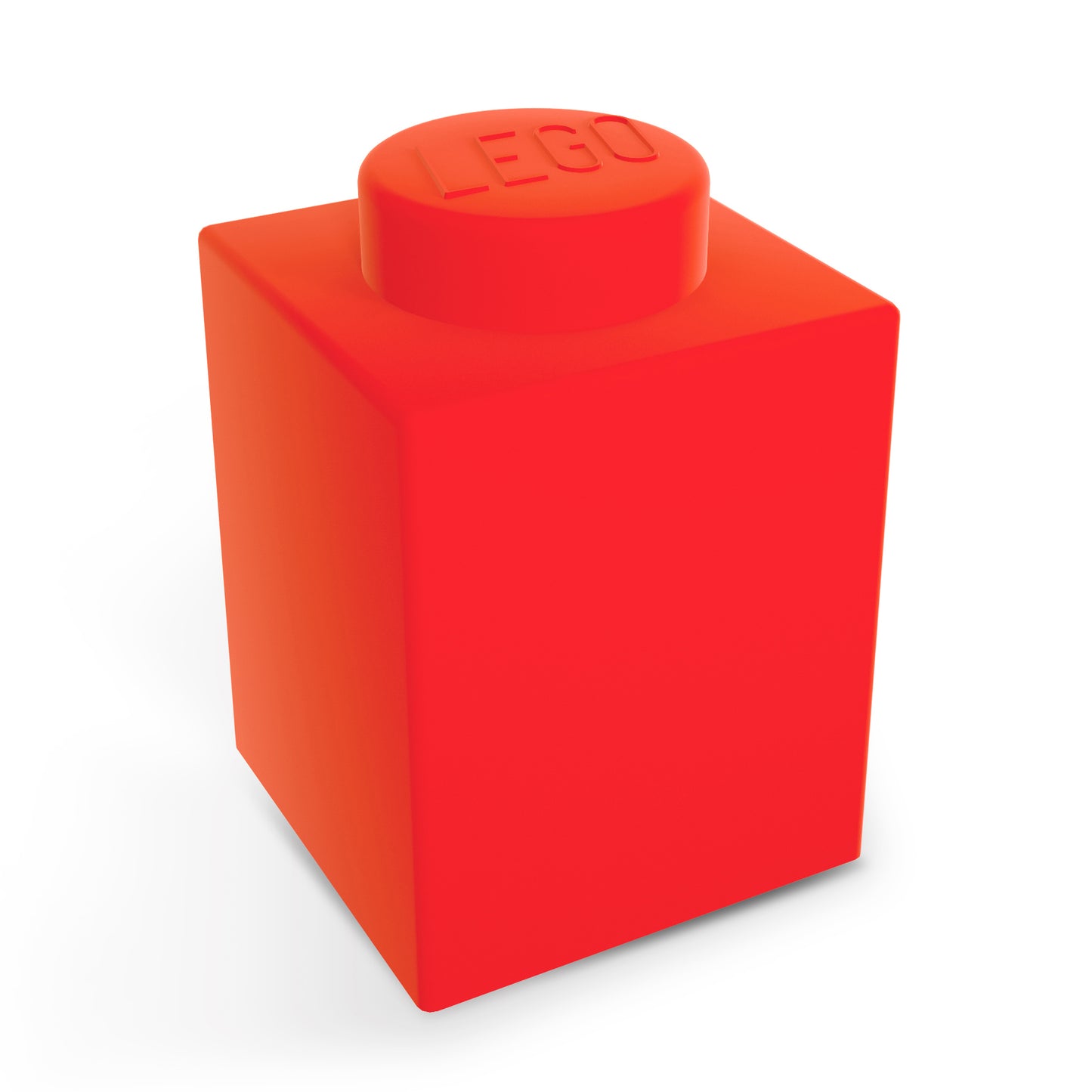 IQ レゴ アイコニック 1×1のレゴブロック形 柔らかシリコン タッチ式 ランプ 赤 (LP38)